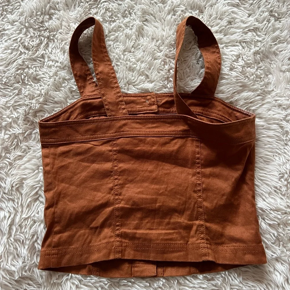 Banana Republic Orange Button Tank Top - Picture 9 of 10